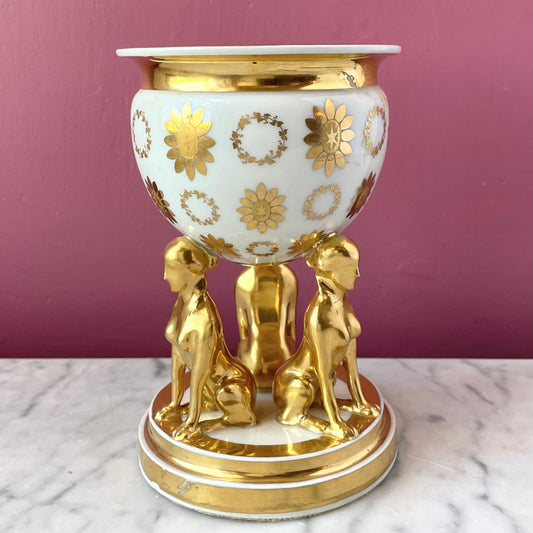 Antique Sphinx Vessel | Austrian Porcelain