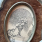 Weeping Willow | Miniature Victorian Mourning Engraving