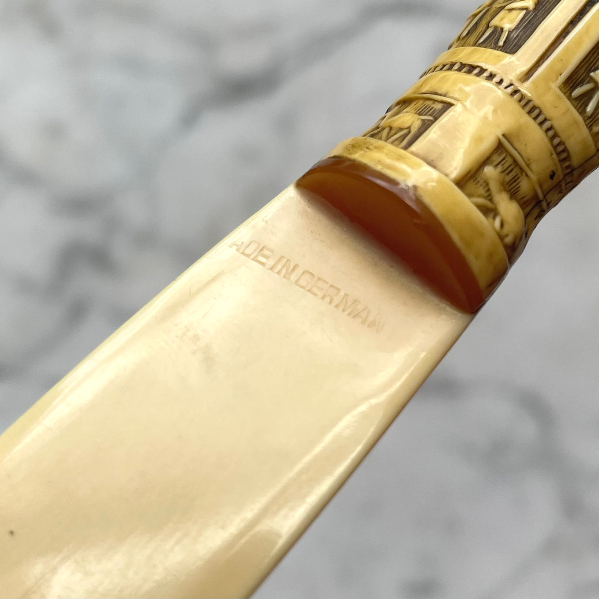 Antique Erotic Letter Opener | Nude Lady in Sarcophagus