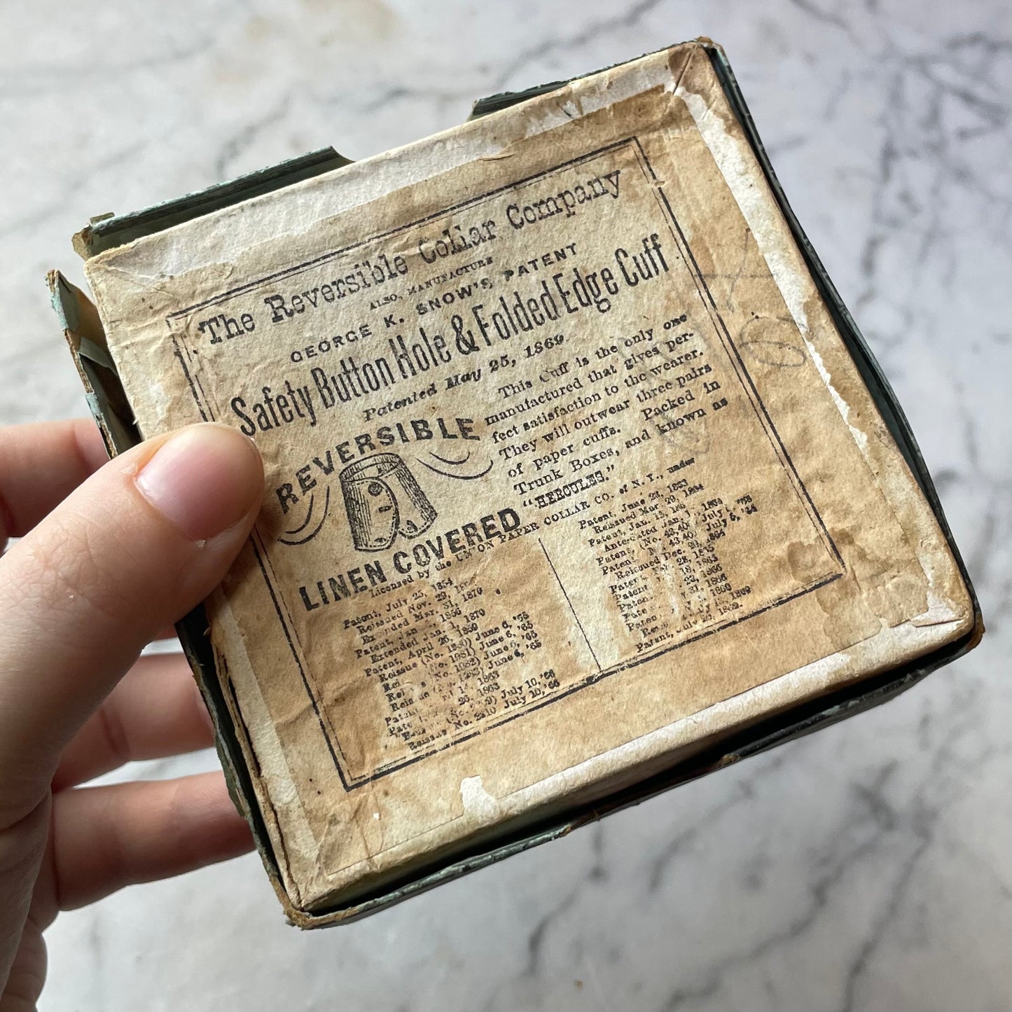 Antique Chinese Paper Flowers in Collar Box
