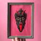Antique Framed Krampus Die Cut
