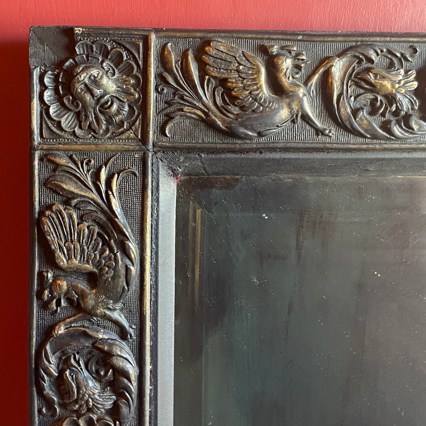Victorian Medieval Revival Wall Mirror