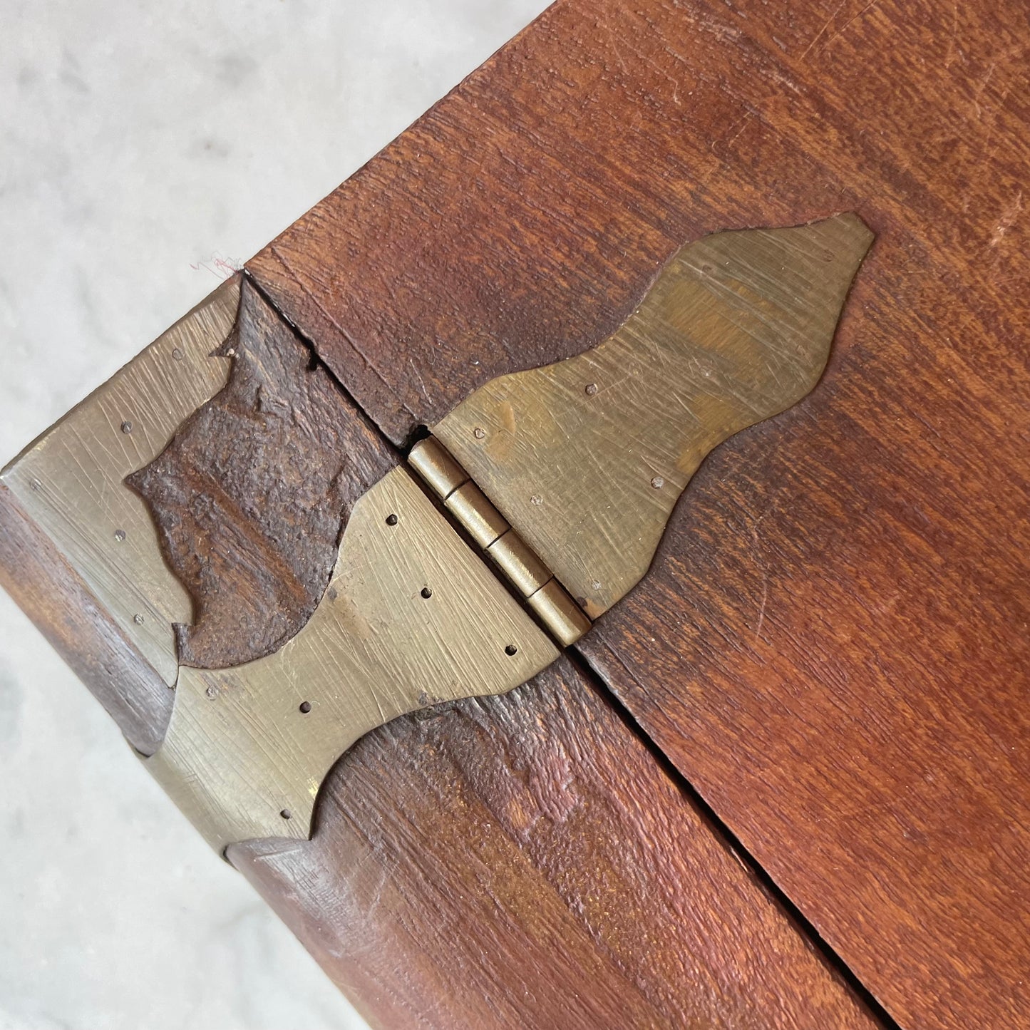 Antique Book Shaped Treen Box
