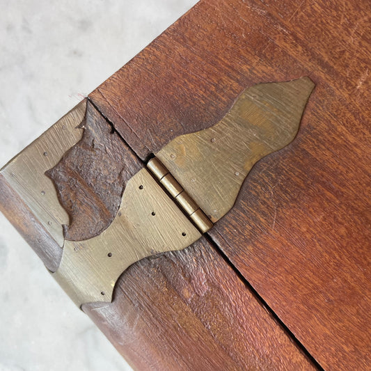 Antique Book Shaped Treen Box