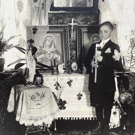 Antique First Communion Portrait