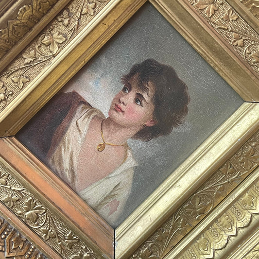 Victorian Painting after Neapolitan Fisher Boy by Gustav Karl Ludwig Richter