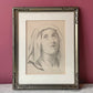 Mother of Mercy | Antique Pencil Sketch