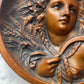 Harvest Goddess | Antique Bradley & Hubard Plaque