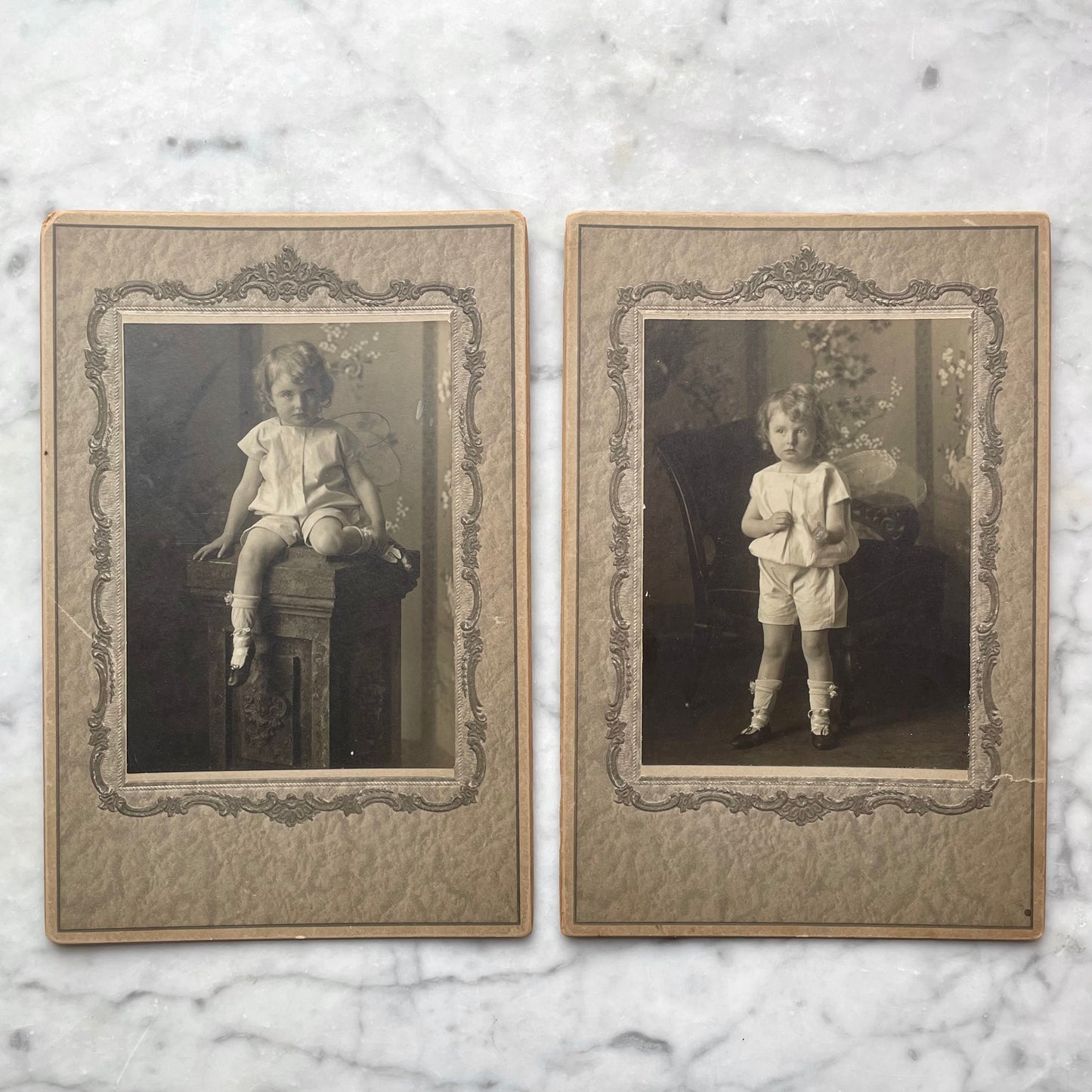 Antique Fairy Baby Cabinet Cards