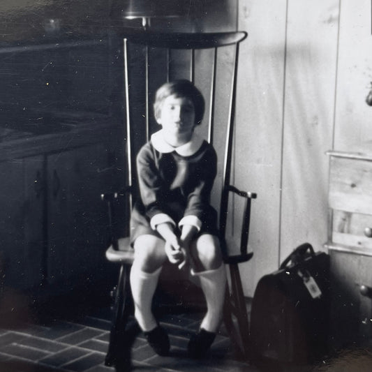 Vintage Creepy Kid Snapshot