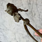 Antique Art Nouveau Iris Candleholder