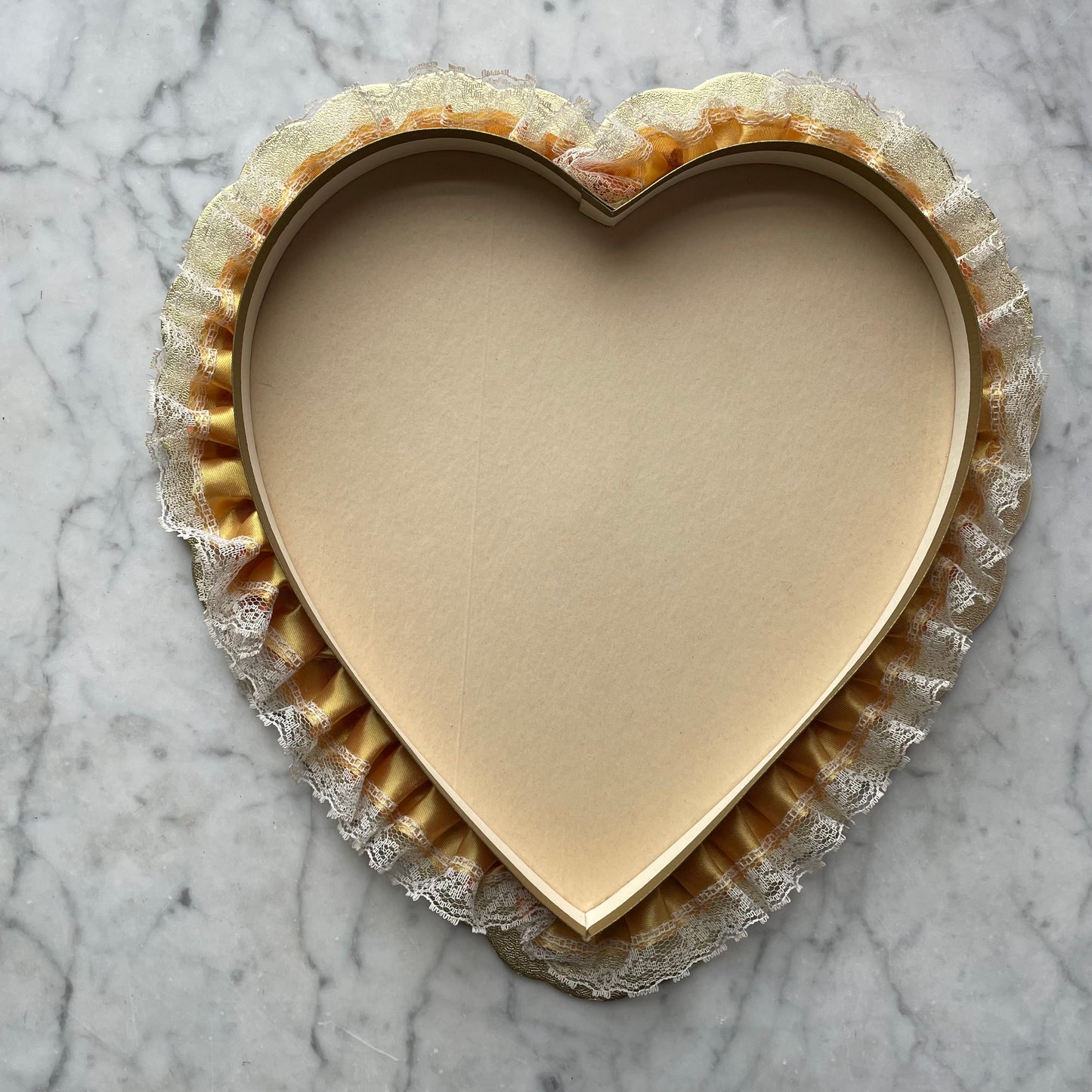 Vintage Heart Shaped Candy Box