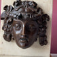 Vintage Mascaron Alabaster Bookends