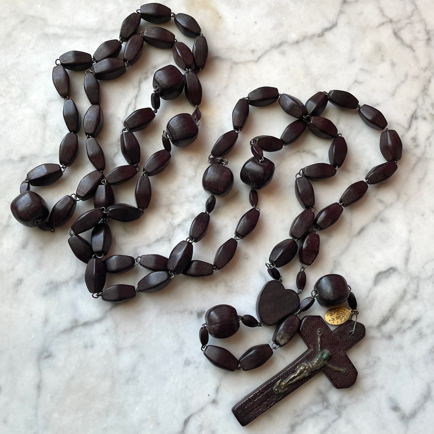Oversized Antique Wall Rosary | Sainte Anne de Beaupré