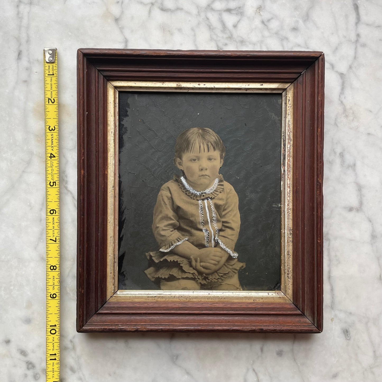 The Saddest Girl | Full Plate Framed Tintype