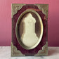 Victorian Tombstone CDV in Velvet Frame