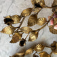 Vintage Gold Toleware Candleholder Wall Sconces