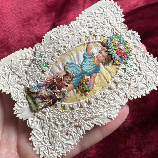 Victorian Lace Paper Valentine | 1870s