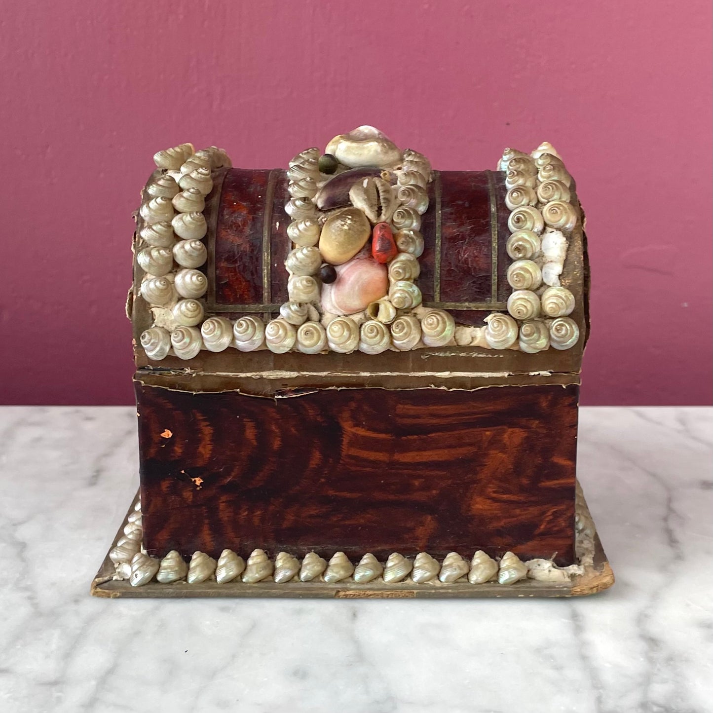 Victorian Shellwork Treasure Chest