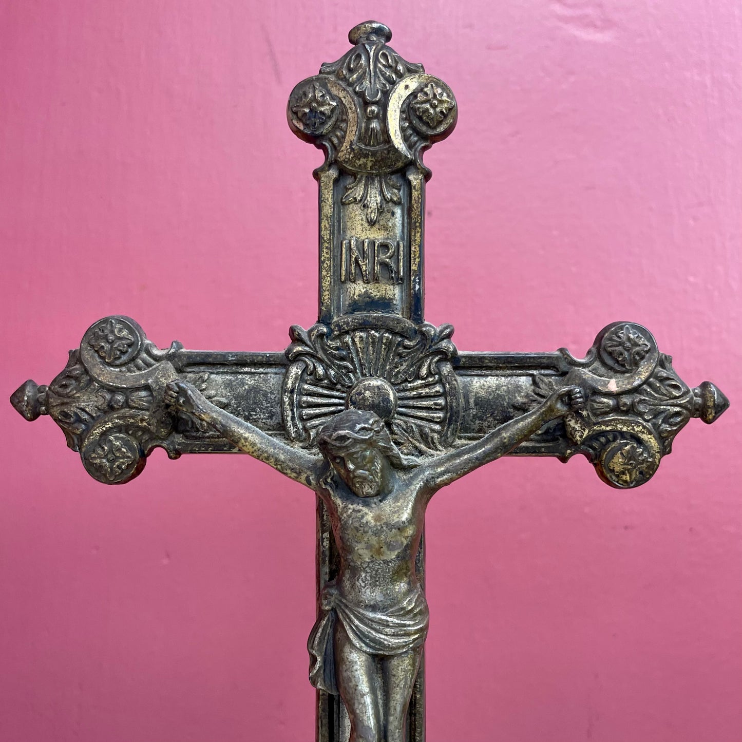 Antique Standing Crucifix
