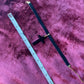 Antique French Jet Cross on Velvet Choker