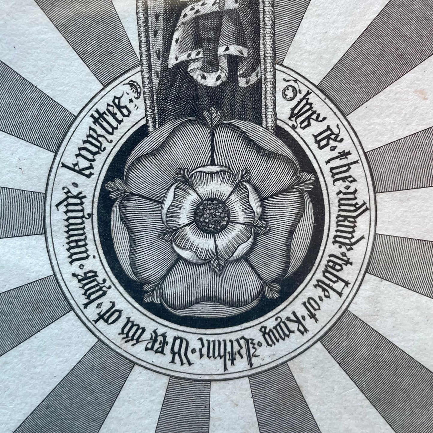 King Arthur’s Round Table | 1796 | Winchester Castle | Antique Engraving