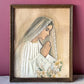 Vintage Virgin Mary Fabric Collage