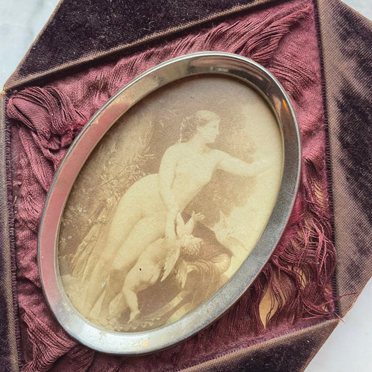 Cupid & Venus | Antique Framed Print