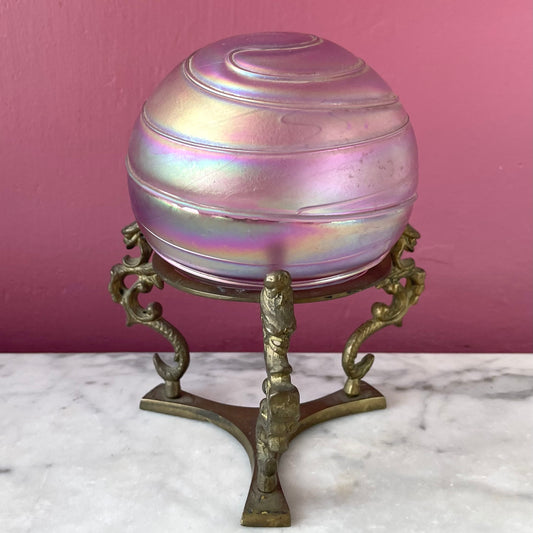Vintage Handblown Glass Witch Ball | Levay