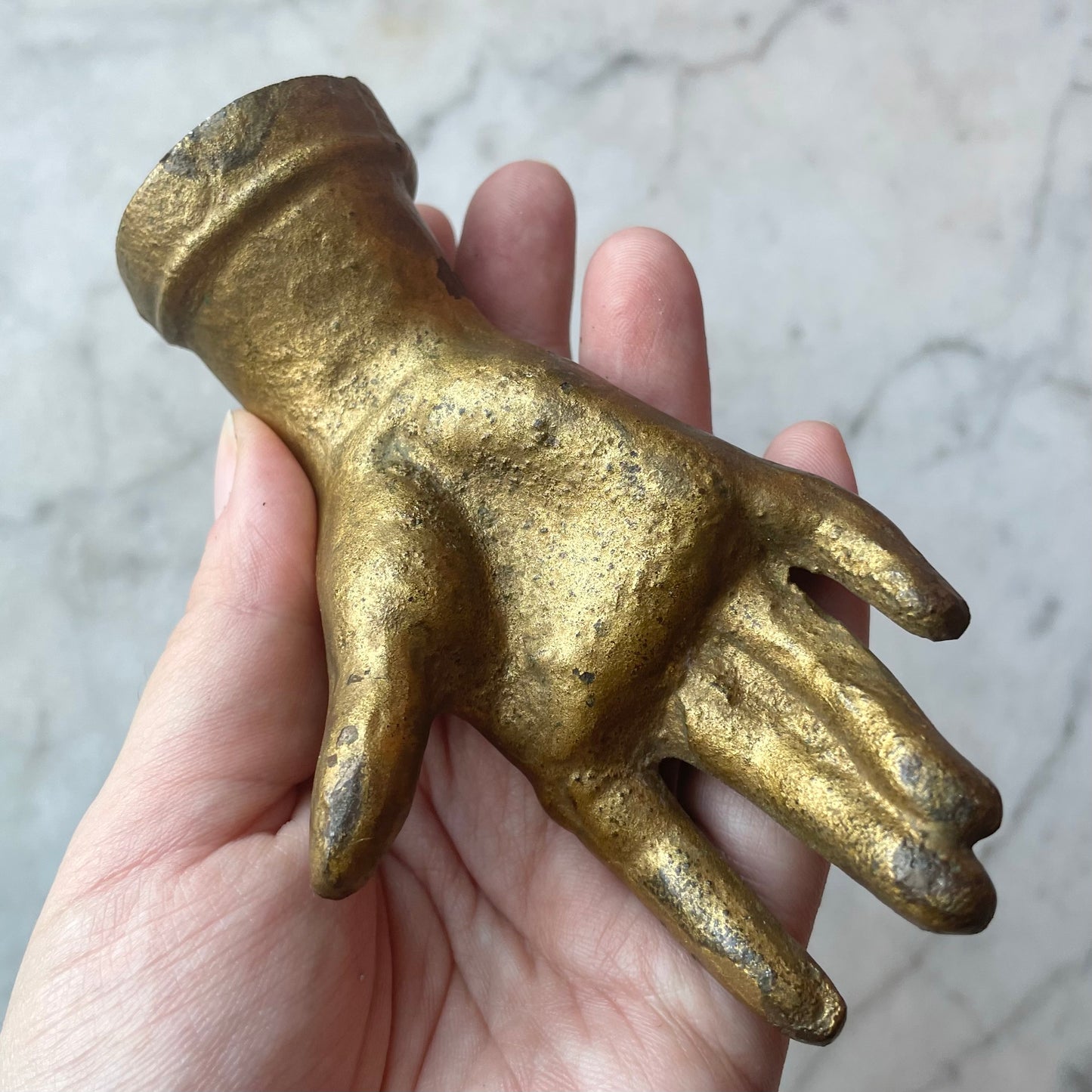 Victorian Cast Iron Lady’s Hand Paperweight