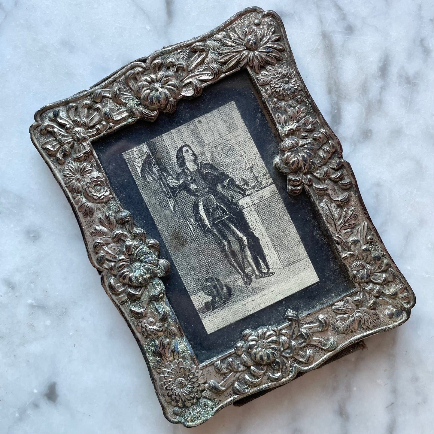 Joan of Arc in Antique Miniature Frame