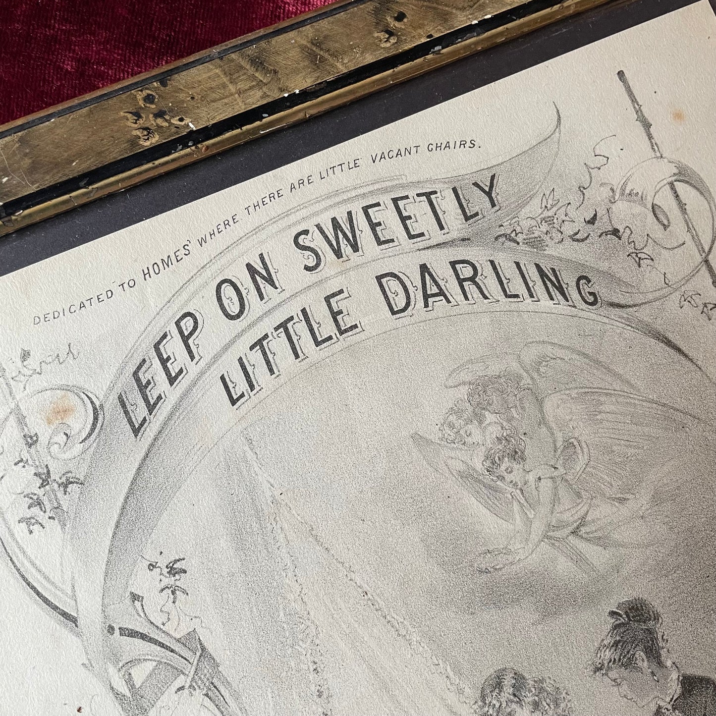 Victorian Mourning Sheet Music | Sleep On Sweetly, Darling