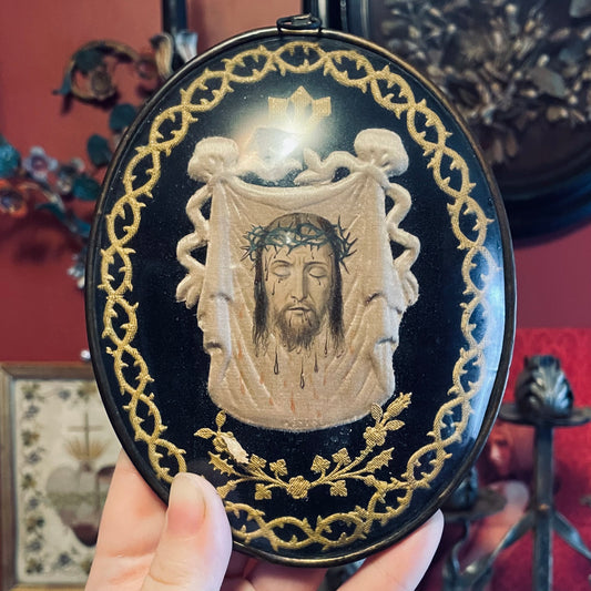 Veronica’s Veil under Domed Glass | Antique Cloister Work