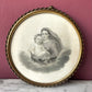 Victorian Sistine Madonna Engraving after Raphael in Brass Frame