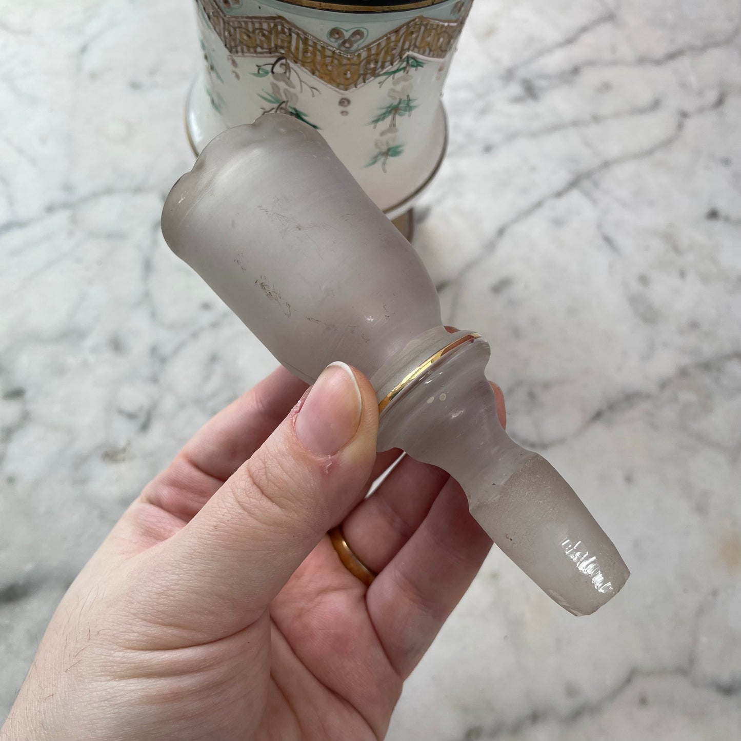 Victorian Bristol Glass Bottle
