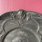 Antique Religious Plate with Art Nouveau Border