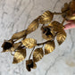 Vintage Gold Toleware Candleholder Wall Sconces