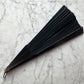 Victorian Black Silk Mourning Fan