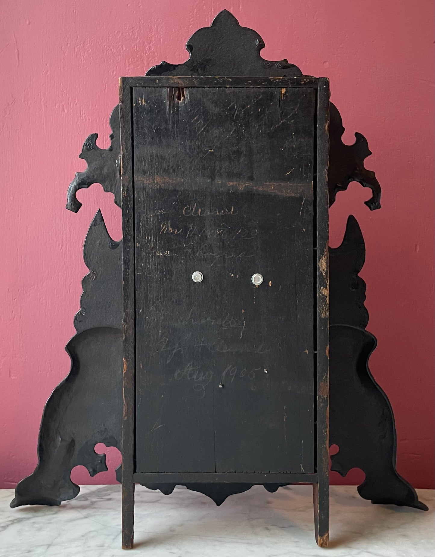 Victorian Mother of Pearl Inlaid Mantel Clock