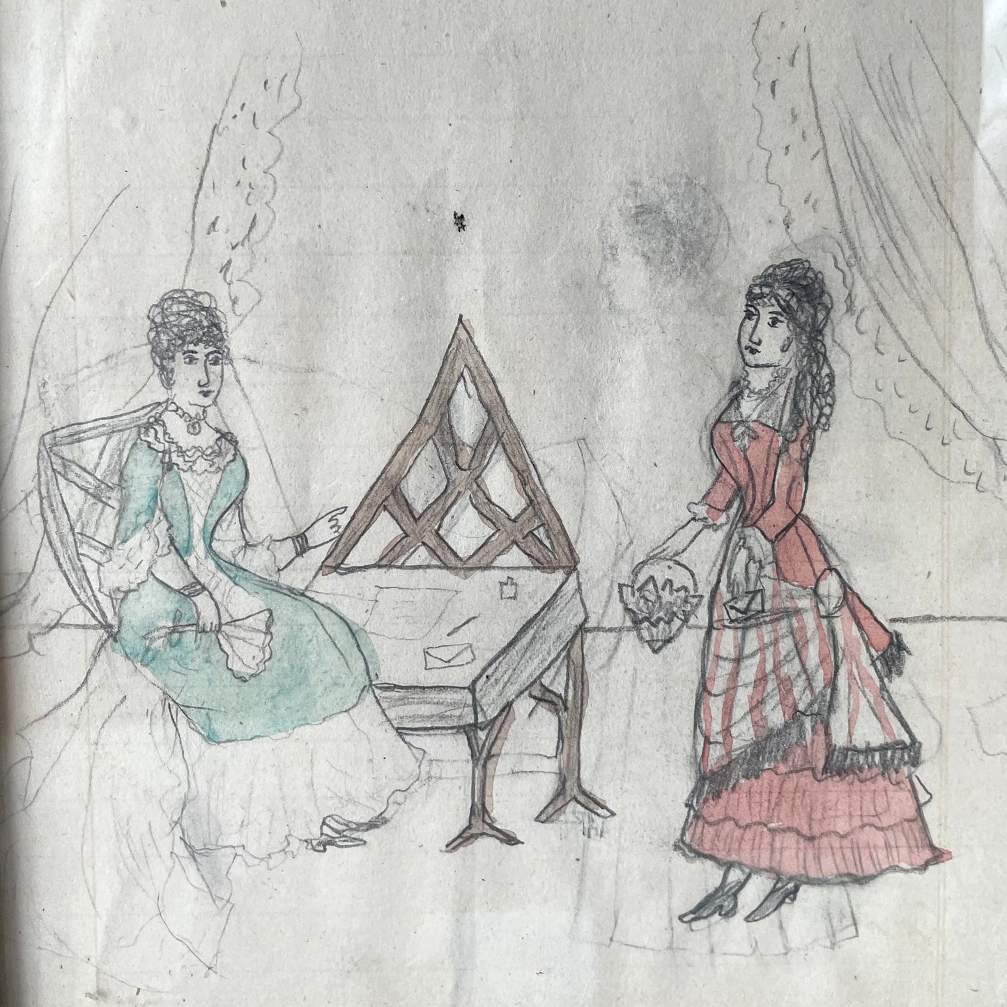 Victorian School Girl’s Sketch