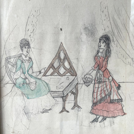 Victorian School Girl’s Sketch