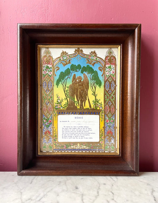 Victorian Mourning Lithograph Print