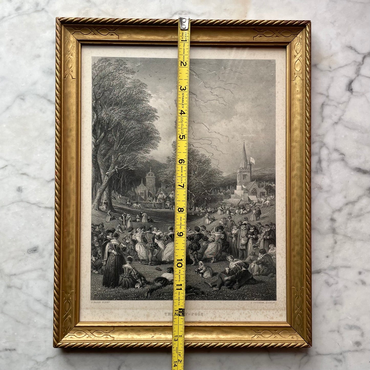 The May Pole | Victorian Framed Engraving