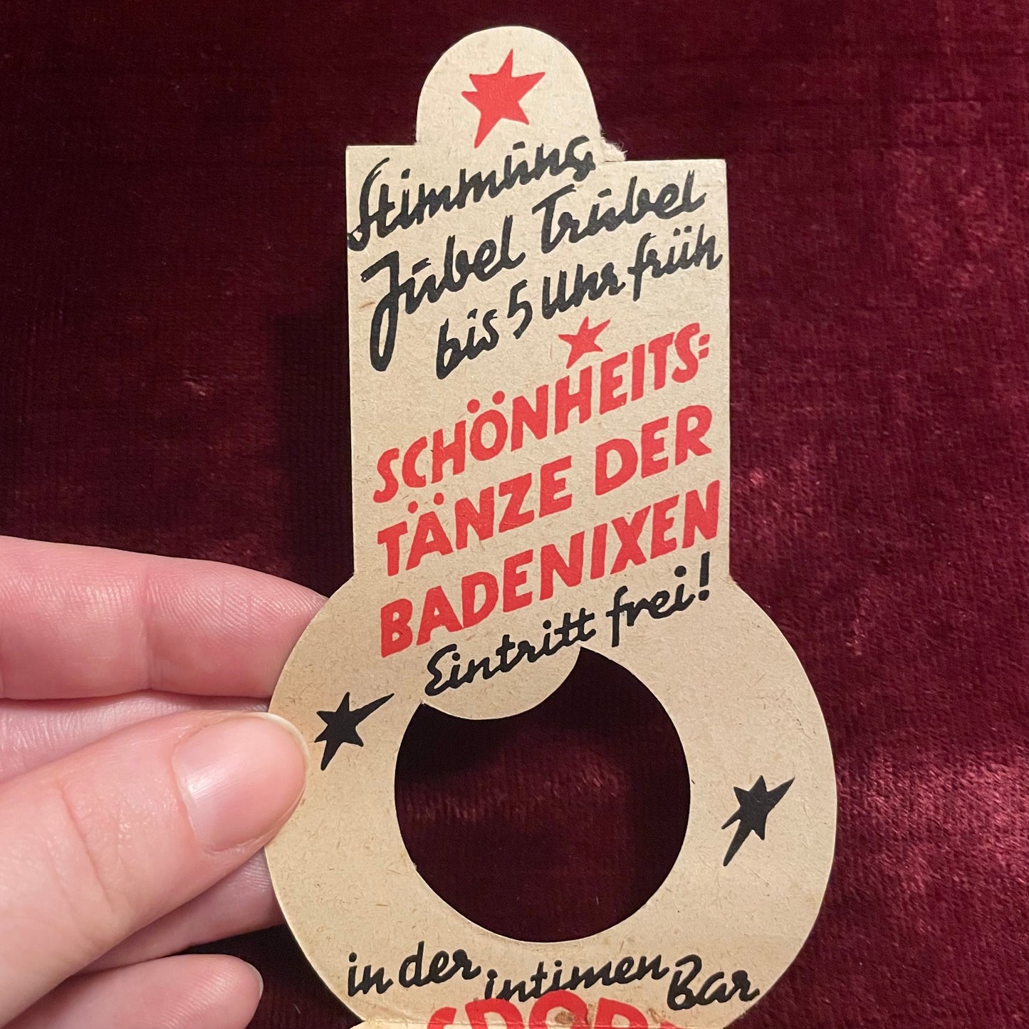 Weimar Era Advertising Door Knocker