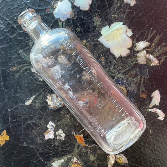Antique Embalming Bottle | Embalmer’s Supply Co., Westport, CT