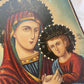 Vintage Orthodox Hand Painted Icon on Board | P. Koronakis | 1956
