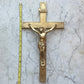 Antique Gold Gothic Crucifix