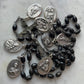 Antique Rosary with Saints Medals