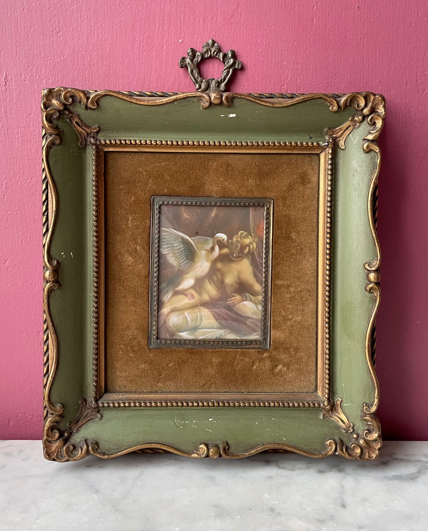 Leda & the Swan after Paolo Veronese | Antique Framed Painting