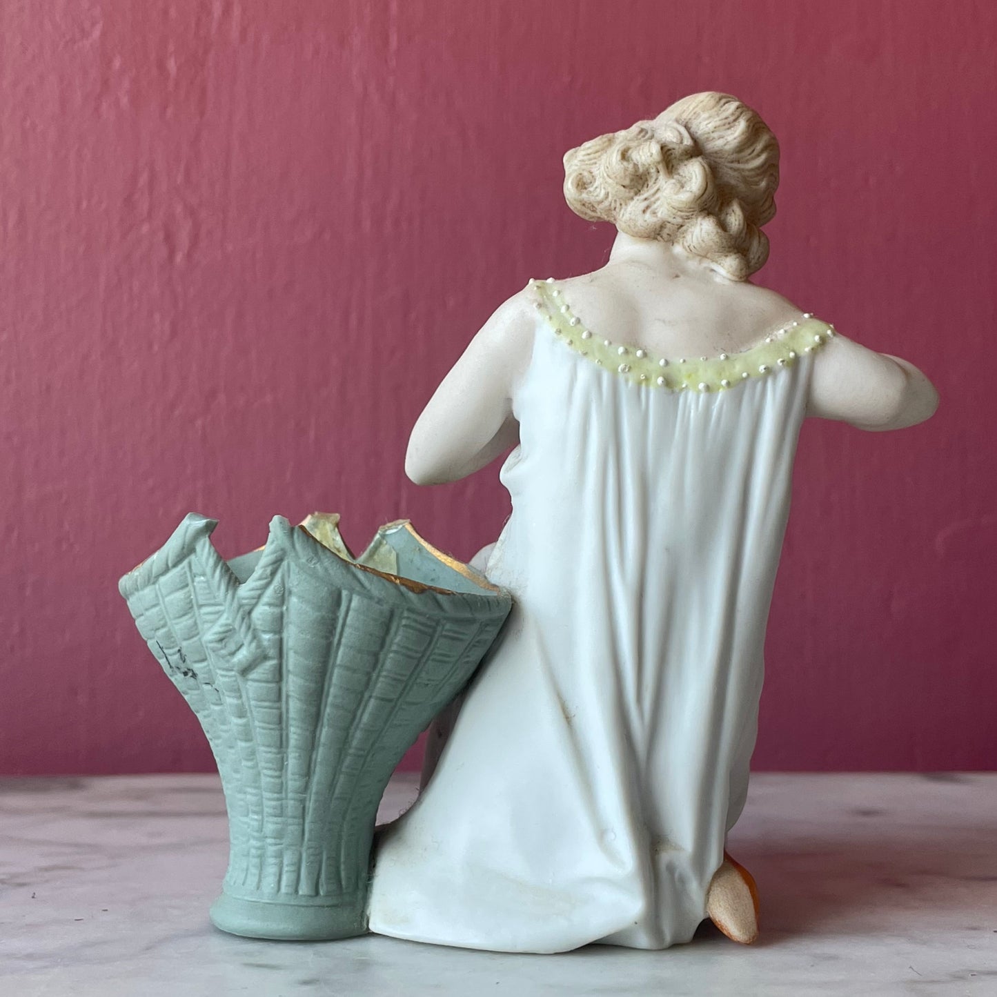 Antique Risqué German Bisque Girl